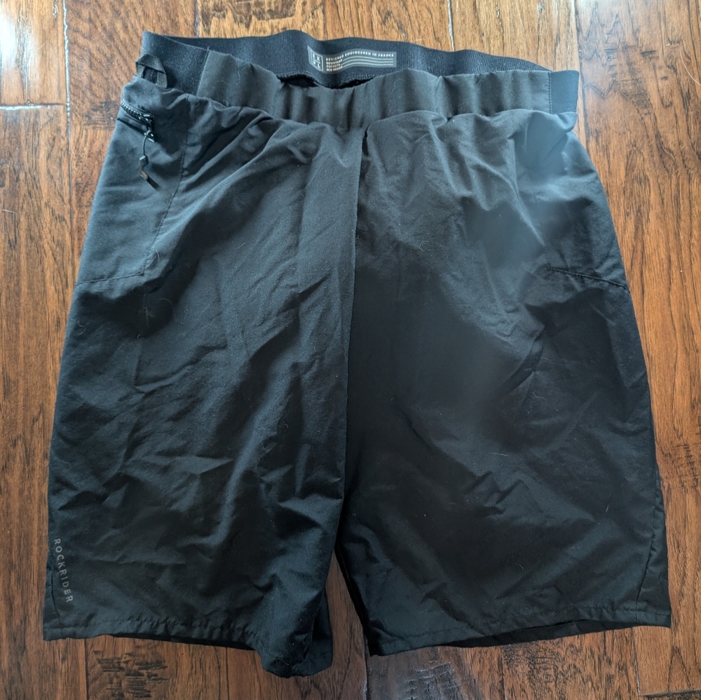 Men's Black MTB Mountain Biking Padded Shorts